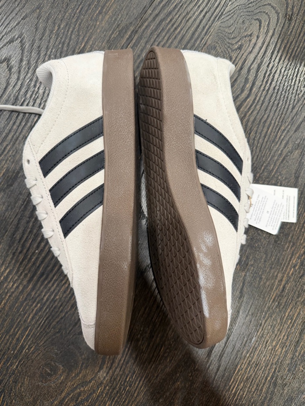 Adidas VL COURT 2.0 Lifestyle Skate Shoes Unisex Low Top Gray men’s 7.5 - Picture 4 of 10